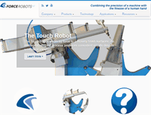 Tablet Screenshot of forcerobots.com